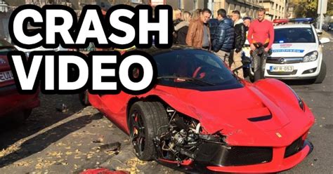 Watch This Laferrari Crash Into Three Cars In Budapest Car Ins Crash