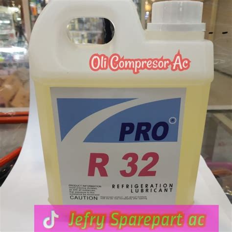 Jual Oli Pro R32 Refrigeration Oil Compresor Ac Kompresor Ac 1liter
