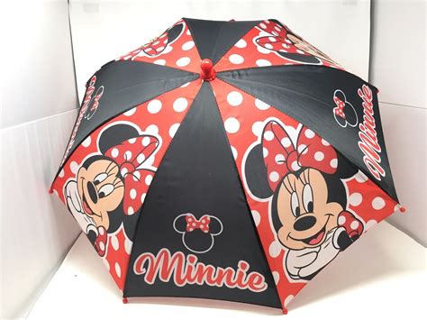 Disney Minnie Mouse Boutique Polka Dot Black Umbrella