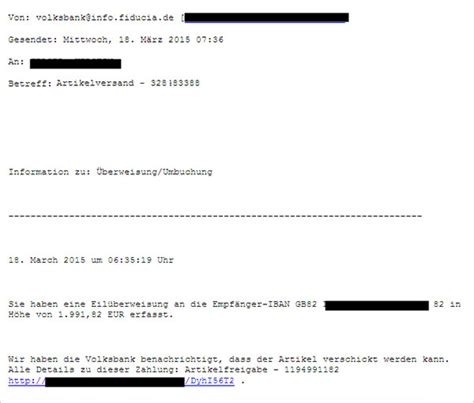 Raiffeisenbank bad saulgau eg branches in bad saulgau with swift code. Raiffeisenbank Bad Saulgau eG Phishing-Warnung Artikelversand