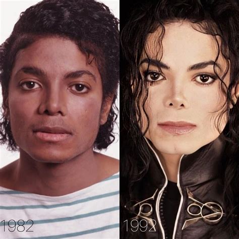 Michael Jackson Face Evolution From 1982 1992 In 2023 Michael Jackson