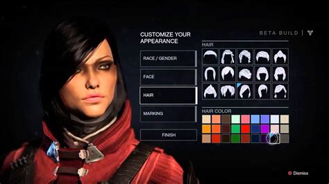 Destiny Beta Character Creation Female Warlock Youtube
