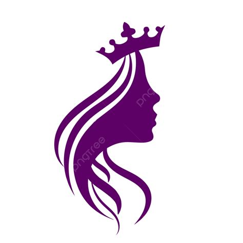 Uma Menina De Cabelo Comprido Png Logotipo De Beleza Spalogo Cabelo