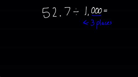 Divide Decimals By Powers Of 10 Youtube