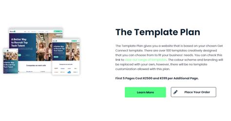 Get Connect Template Plan | Website Design South Africa