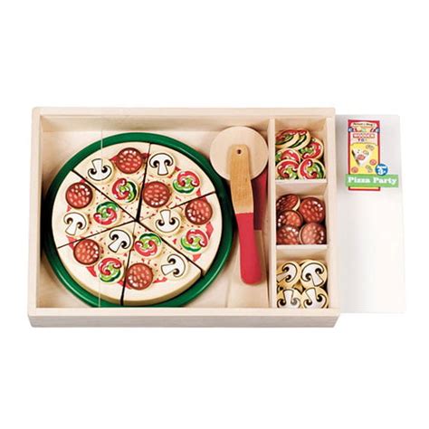 Melissa And Doug Special Occasion Play Food Pizza Party Set