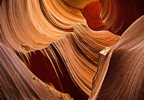 A Sandstone Tunnel In The Lower Antelope Canyon Carved Out By Rain And