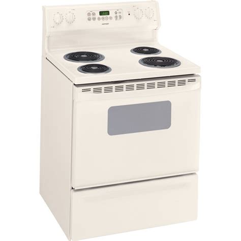 Hotpoint 30 In 4 Elements 5 Cu Ft Self Cleaning Freestanding Electric Range Bisque At