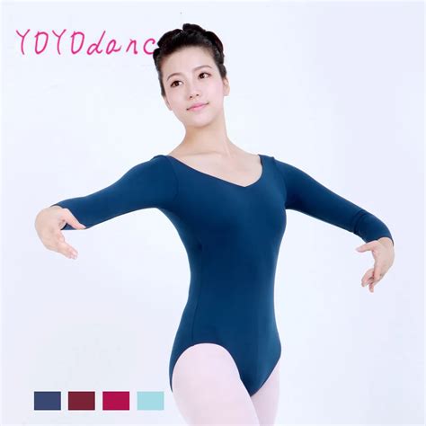 Buy Profession Long Sleeve Leotard For Lady Cotton