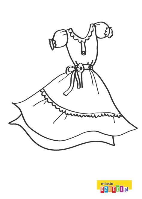 Rysunek Obraz Dziewczynka W Sukience Rysunek