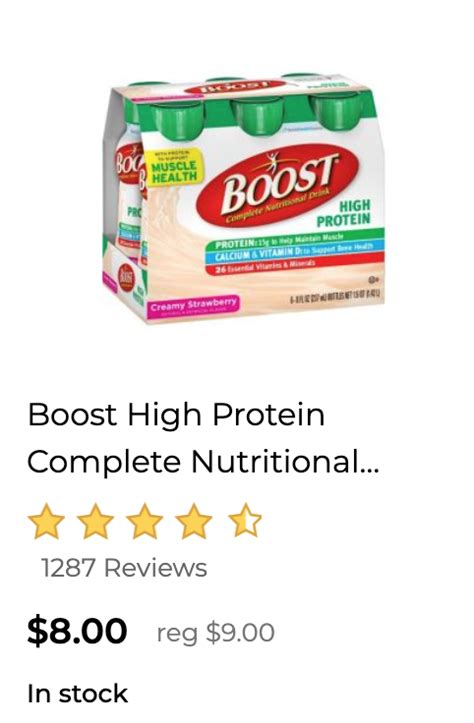 New Boost Nutritional Drink Coupon Deals