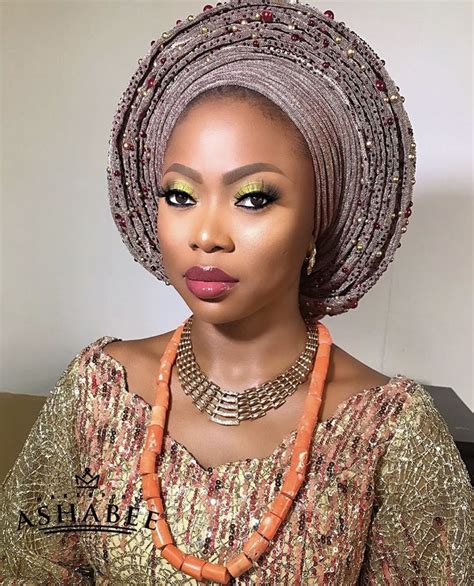 Pin By Melody Jacob On Nigerian Wedding Makeup And Gele Style Ideas Black Bridal Makeup