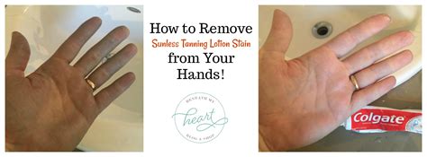 how to remove tanning lotion stain from your hands beneath my heart