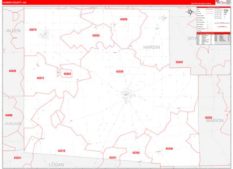 Maps Of Hardin County Ohio