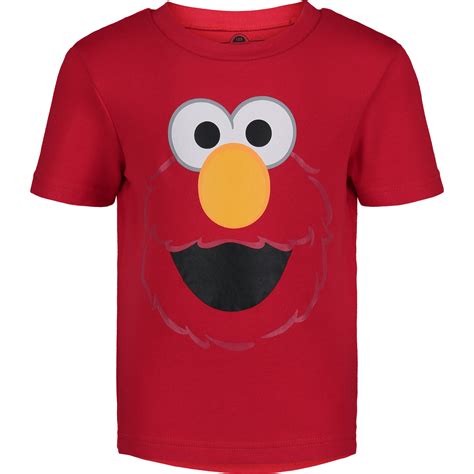 Sesame Street Elmo Cookie Monster Big Bird Toddler Boys 4 Pack T Shirts