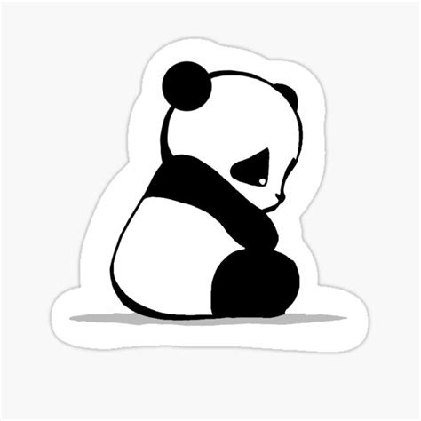Sad Panda Stickers Redbubble