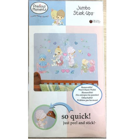 Vintage Precious Moments Little Girls Wall Decals Stickers 10 X 18 4