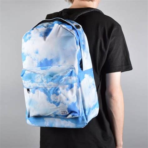 Spiral Backpacks Clouds Backpack Blue Skate Backpacks And Bags From