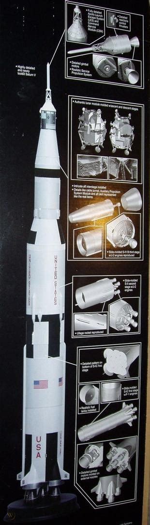 Dragon Apollo 11 Saturn V Moon Rocket 172 Model Kit Mib 1749363228