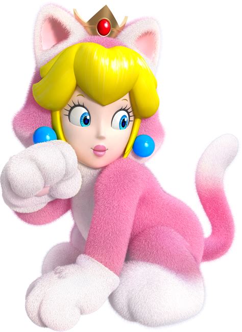 The first game where mario and peach work together for a common goal is super mario bros 2. Image - Cat Princess Peach Artwork - Super Mario 3D World ...