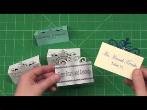 Adjust the order, add titles and names, then print to hand out before the ceremony. Create your own Elegant Place Cards - YouTube