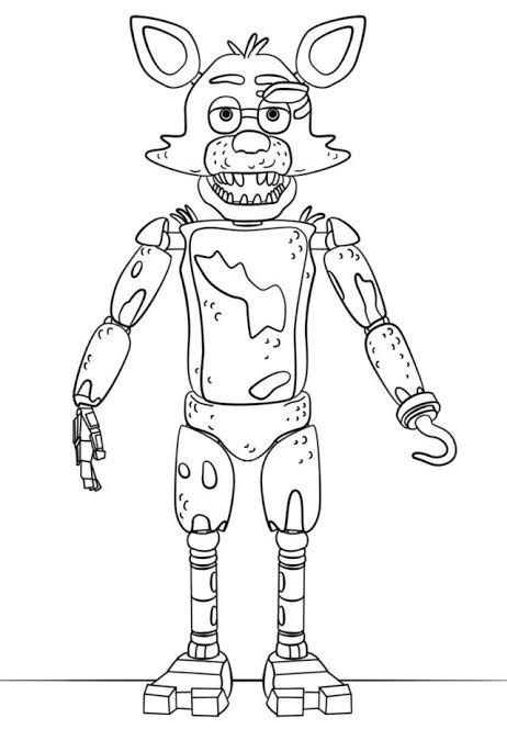 √ Foxy Coloring Pages Fnaf Foxy Coloring Page Free Printable Coloring