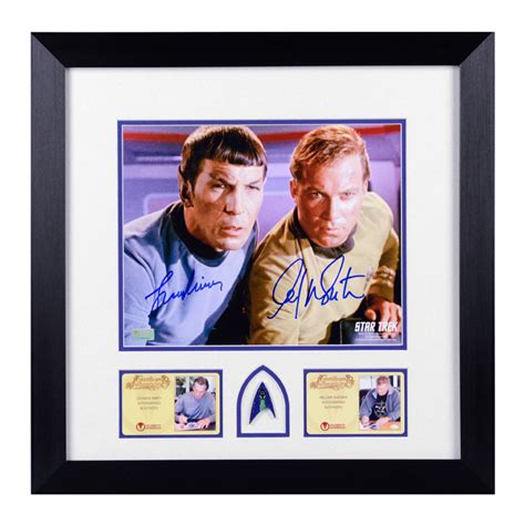 Lot Detail William Shatner And Leonard Nimoy Autographed Star Trek Kirk