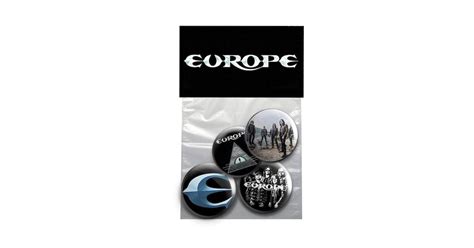 Europe 4 Piece Badge Set
