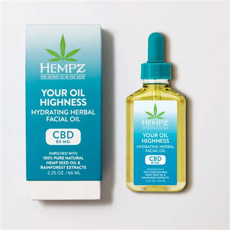Hempz Cbd Your Oil Highness Hydrating Herbal Facial Oil