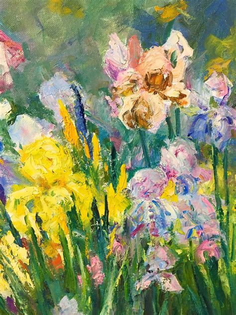 Original Oil Artwork Impressionist Art Flowers Art Piece Oil Etsy