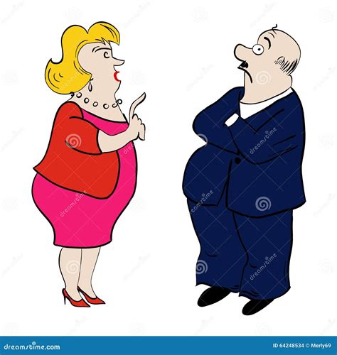 Arguing Couple Woman And Man Vector Illustration Stock Vector Illustration Of Black Beige