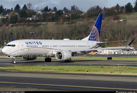 N27509 United Airlines Boeing 737 9 Max Photo By Preston Fiedler Id