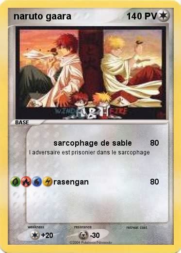 Pokémon Naruto Gaara Sarcophage De Sable Ma Carte Pokémon