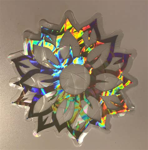 Sunflower Holographic Prism Rainbow Maker Suncatchers Etsy