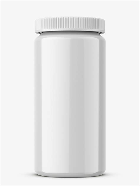 Download Plastic glossy jar mockup - Smarty Mockups