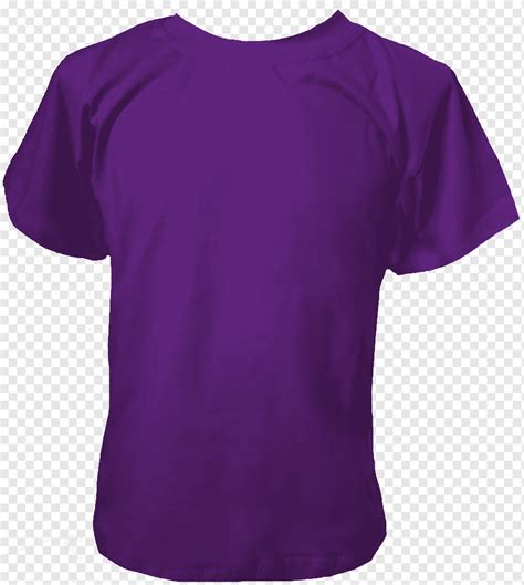 T Shirt Sleeve Shoulder T Shirt Purple Tshirt Violet Png Pngwing
