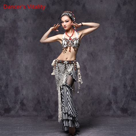 Dancers Vitality 2016 Tribal Belly Dance Clothes 3pcs Outfit Sexy