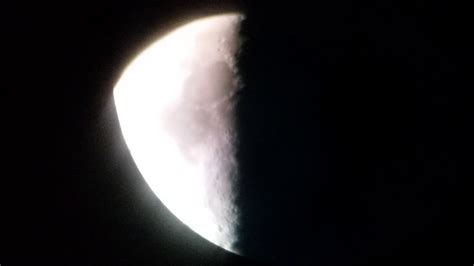 The Moon Through My 60mm Refractor Telescope Youtube