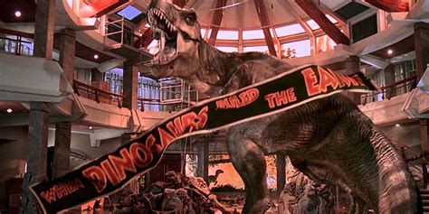 Jurassic Park How Did The T Rex Get In The Visitors Center