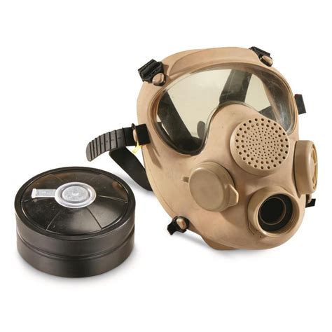 French Military Surplus Arf A Gas Mask With Bag And Filter New Fde