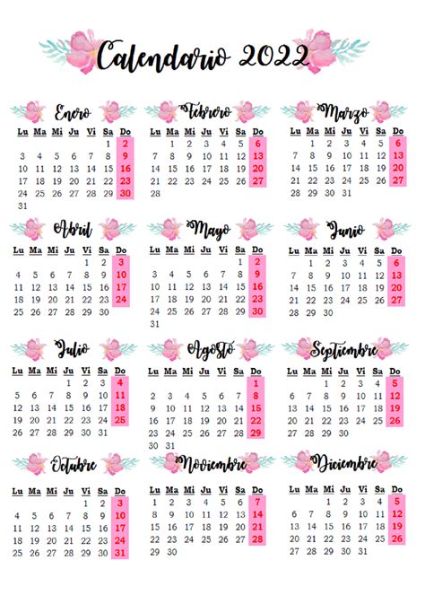Calendario 2022 Ideas De Calendario Calendario Para Imprimir Gratis