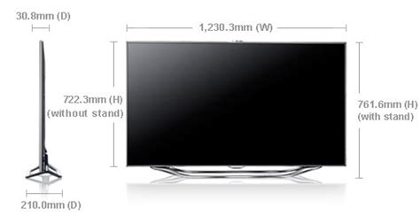 Samsung Ua55es7500 55 Multi System 3d Led Smart Tv 110 220 240 Volts