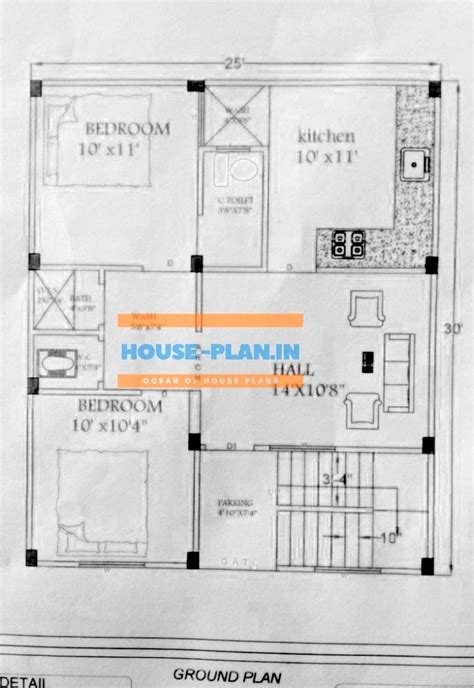 750 Square Feet House Plan For Latest Ground Floor House Design