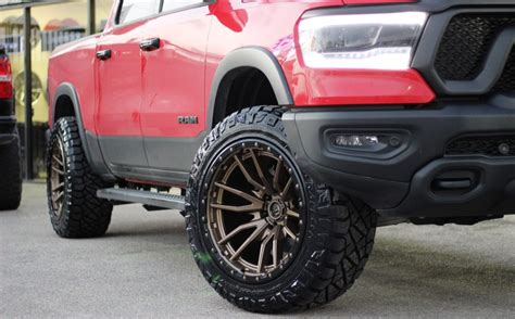 2022 Dodge Ram Red Fuel Off Road Rebel 6 D681 Wheel Wheel Front