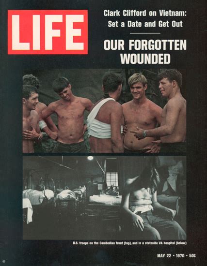 Life Magazine Copyright 1970 Vietnam Forgotten Wounded Mad Men Art