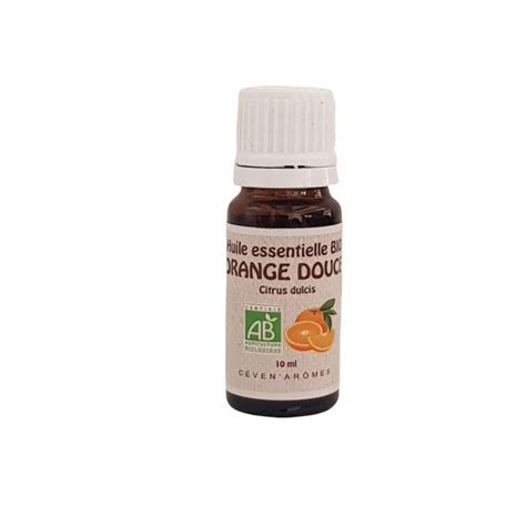 Huile Essentielle Orange Douce Bio 10ml Ceven Aromes Douceurdessens
