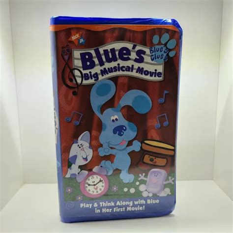 Blues Clues Blues Big Musical 1st Movie Vhs 2000 Nick Jr Clamshell