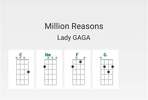 Million Reasons Guitar Chords Sheet And Chords Collection