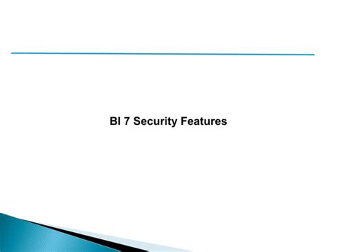 Sap Bi 7 Security Concepts