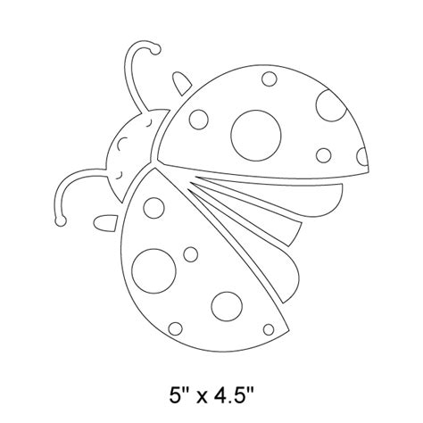 Ladybug Stencil 2